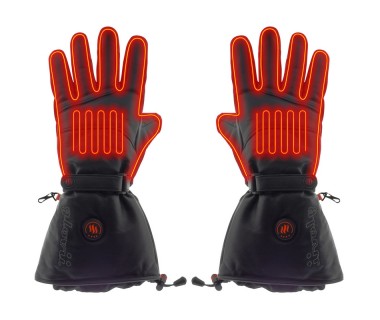 Heated leather ski gloves, GS5